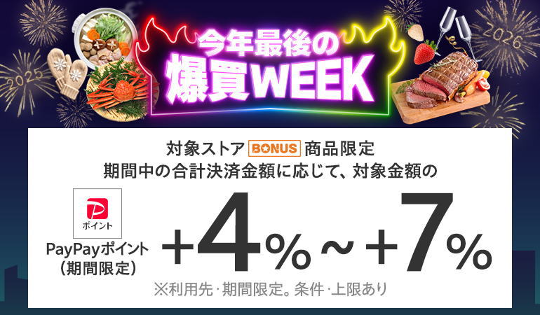 今年最後の爆買WEEK