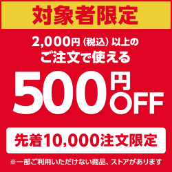 今すぐ使える500円OFFクーポン
