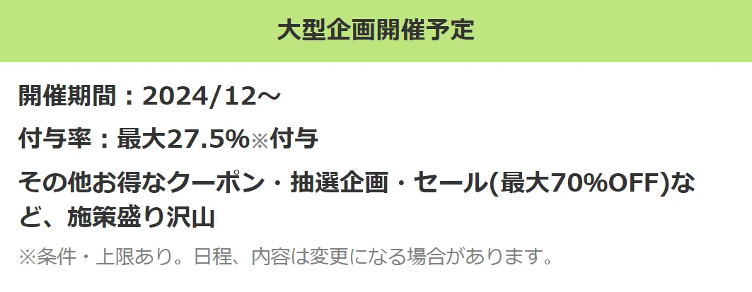 次の超PayPay祭は2024年12月に開催か？