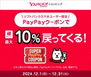 2024年12月のスーパーPayPayクーポン